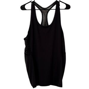 Victoria Secret Sport Black Mesh Athletic Tank Top